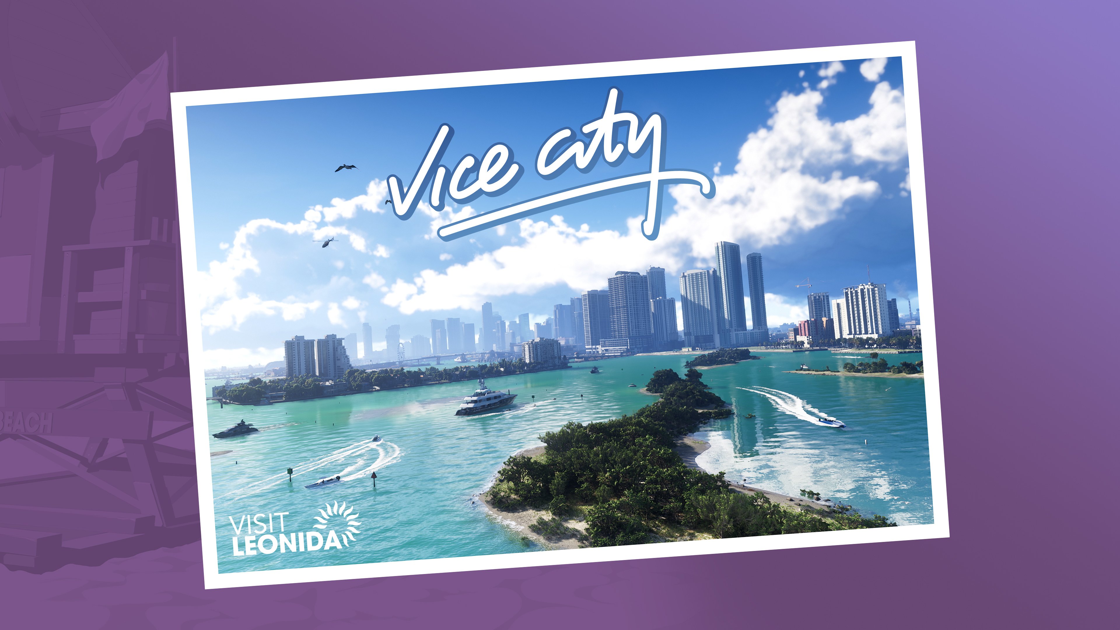 Vice City — Leonida postcard art